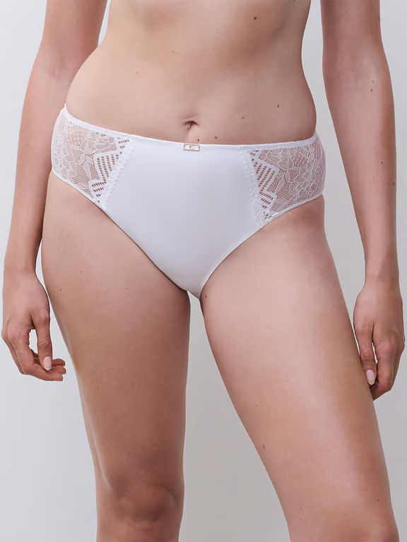 Origins Lace Mid Rise Bikini White - 0