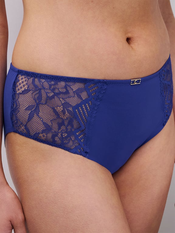 Origins Lace Mid Rise Bikini Blue Klein - 3