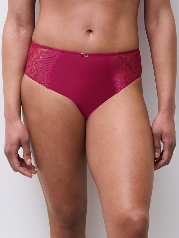 Chantelle | Origins - Origins Lace Mid Rise Bikini Wild Strawberry - 1