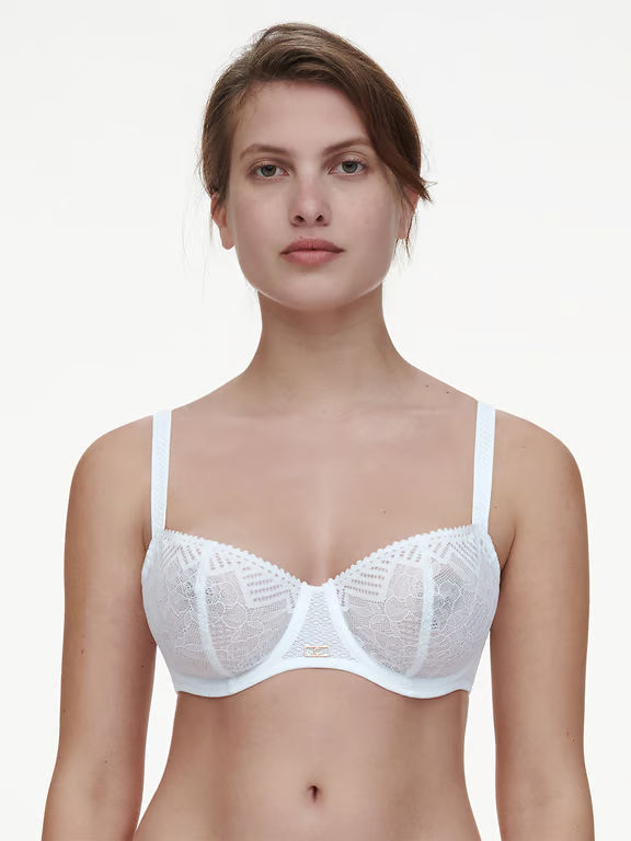Chantelle | ORIGINS - Origins Lace Unlined Demi Bra White - 1