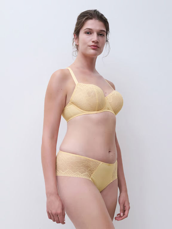 Origins Lace Unlined Demi Bra Sunflower Yellow - 3