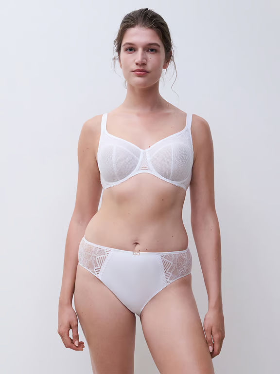 Origins Lace Full Coverage Underwire Bra White - 6