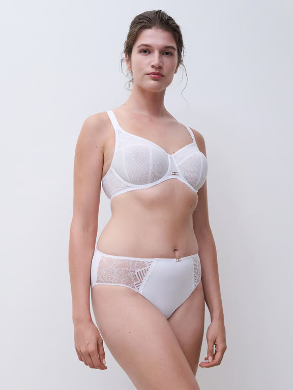 Origins Lace Full Coverage Underwire Bra White - 4