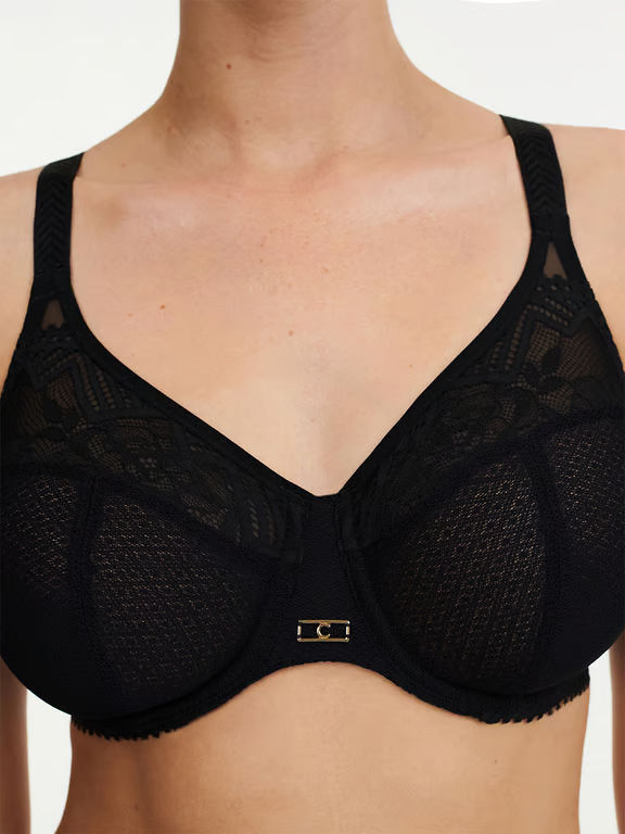 【CHANTELLE】新作ブラ★フルカップ★ORIGINS Origins Lace Full Coverage Underwire Bra Black