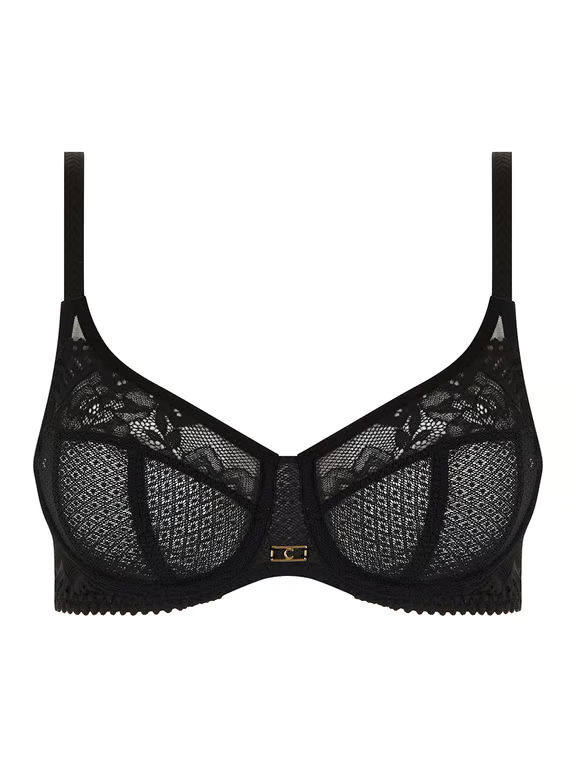 Origins Lace Full Coverage Underwire Bra Black