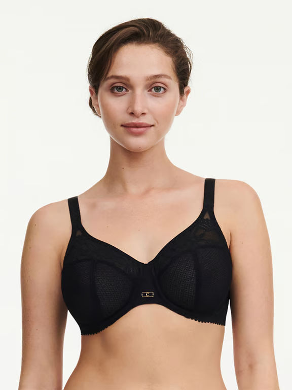 Origins Lace Full Coverage Underwire Bra Black - 2
