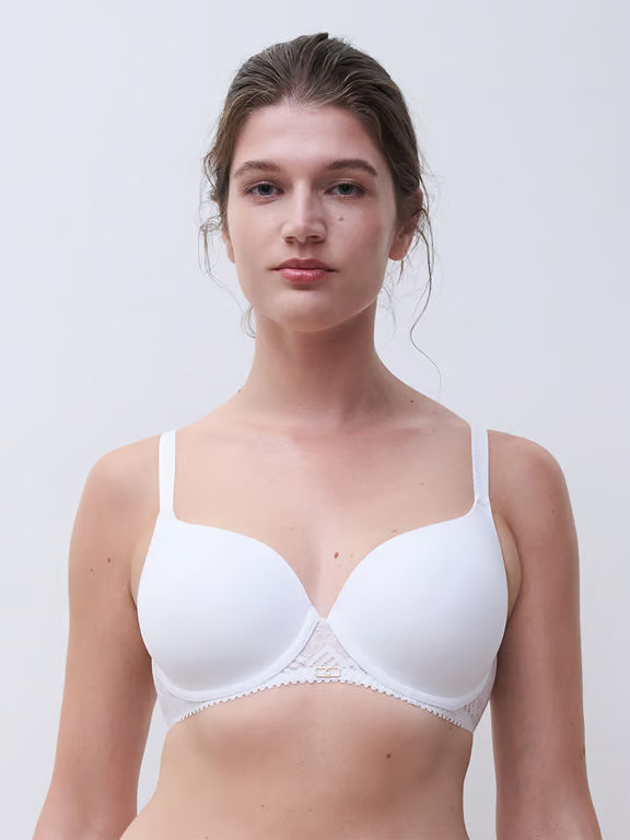 Chantelle | ORIGINS - Origins Smooth Sweetheart T-Shirt Bra White - 1