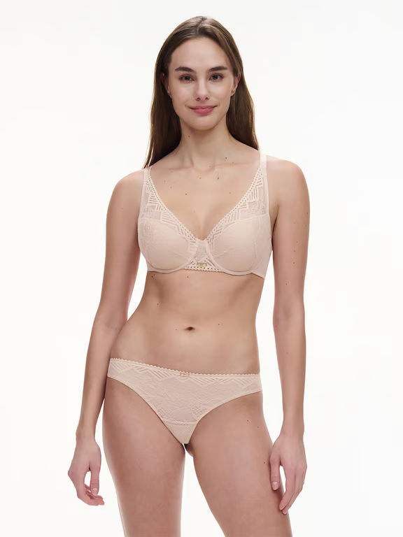 Origins Lace Lightweight Plunge Bra Nude Blush - 4