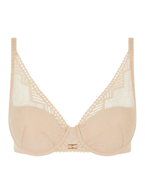 Origins Lace Lightweight Plunge Bra Nude Blush - 1