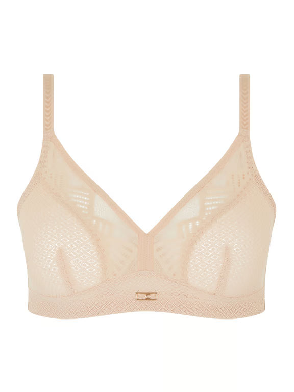 Origins Lace Full Support Wireless Bra Nude Blush