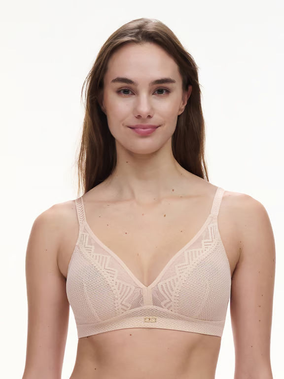 【CHANTELLE】新作ブラ★フルカップ★ORIGINS Origins Lace Full Support Wireless Bra Nude Blush
