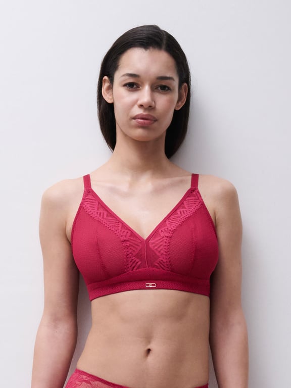 Chantelle | Origins - Origins Lace Full Support Wireless Bra Wild Strawberry - 1
