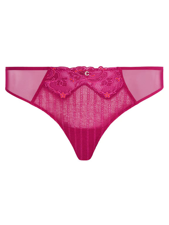 Cabaret Savage Lace Thong Ruby Multico - 1