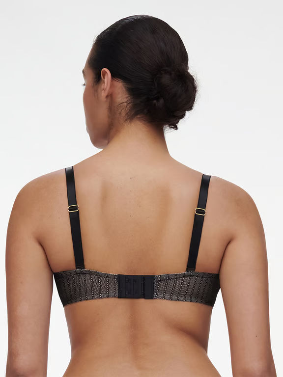 Cabaret Savage Lace Unlined Demi Bra Black - 2