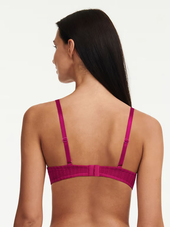 Cabaret Savage Lace Unlined Demi Bra Ruby Multico - 8