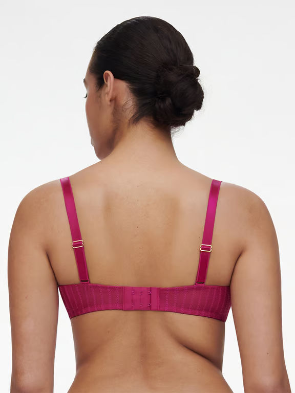 Cabaret Savage Lace Unlined Demi Bra Ruby Multico - 3