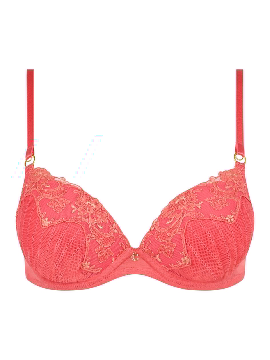Chantelle | CABARET SAUVAGE - Cabaret Sauvage Lace Push-Up Bra Coral - 2