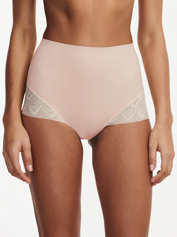 Lace Shapewear High Waist Brief Nude Blush - 0