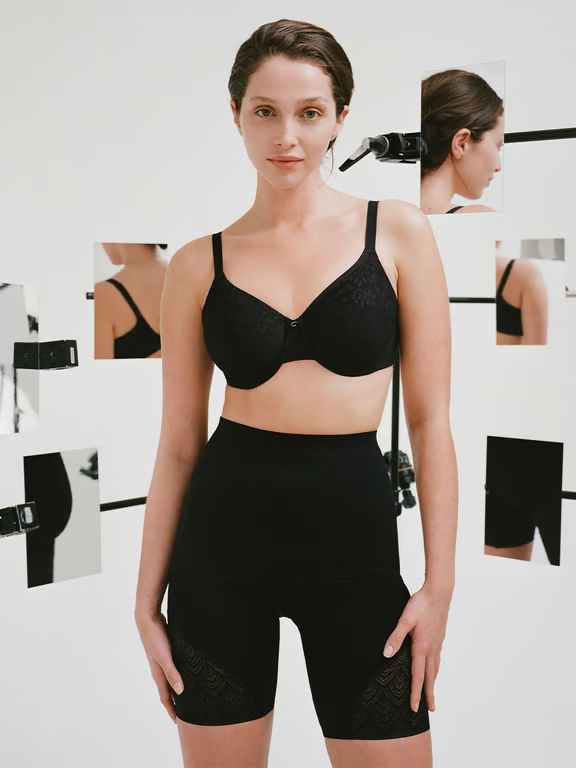 Chantelle | SoftStretch - Lace Shapewear High Waist Pant Black - 2