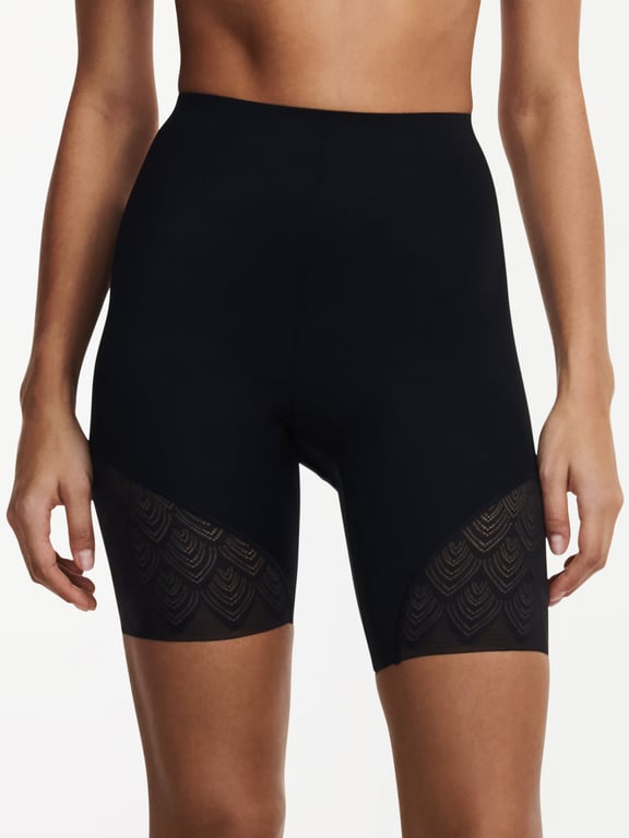 SPANX black Spotlight on Lace mid-thigh shorts