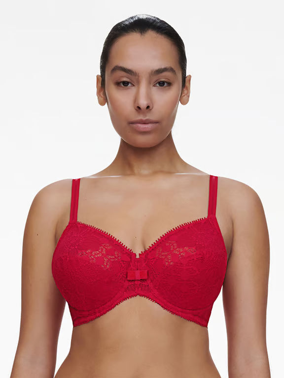 Day To Night Lace Full Coverage Unlined Bra Poppy - 0