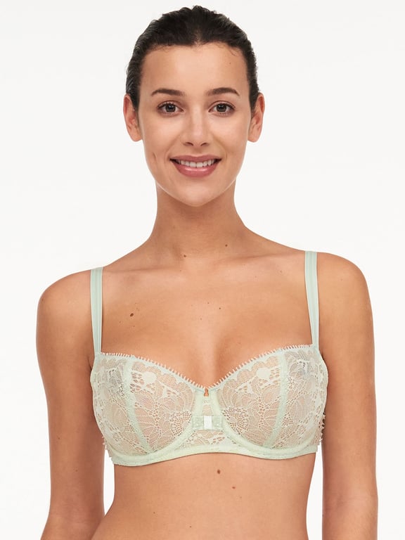 Chantelle | Day to Night - Day to Night Lace Unlined Demi Bra Green Lily - 1