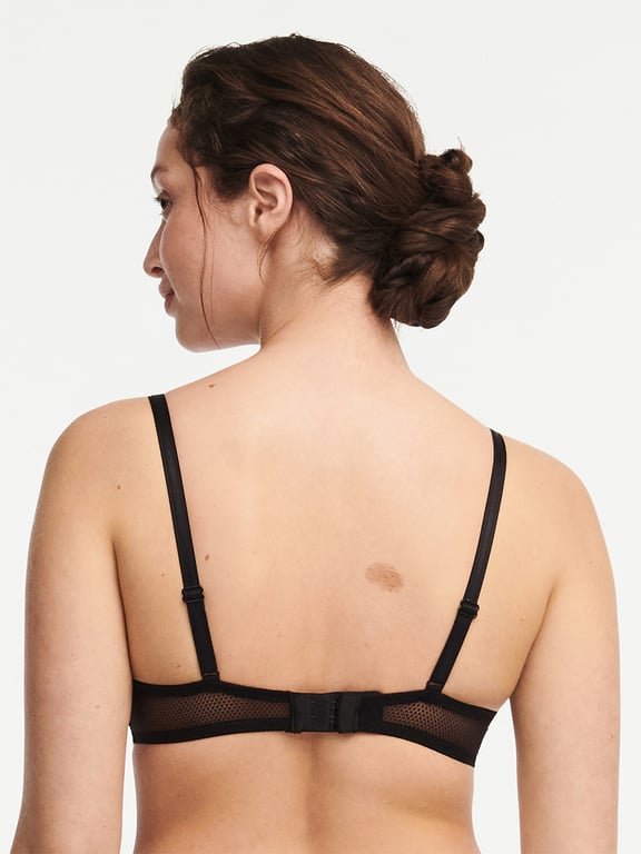 Day to Night Lace Unlined Demi Bra Black - 3