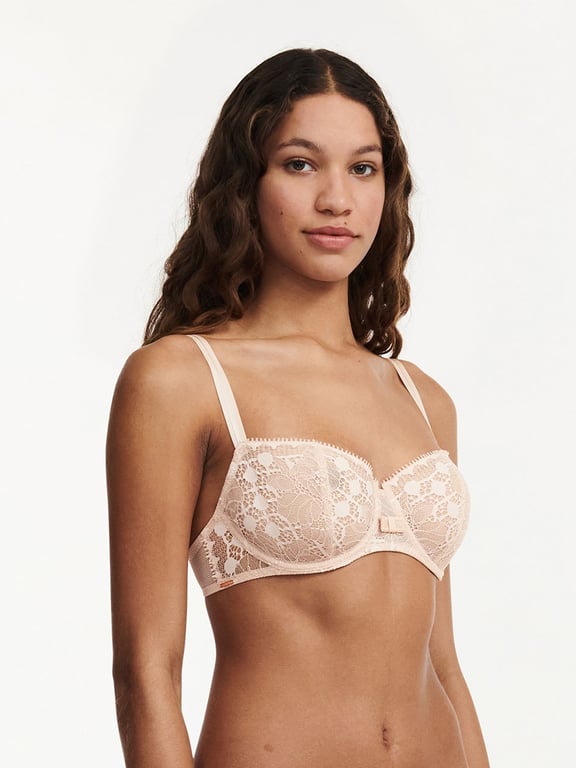 Day to Night Lace Unlined Demi Bra Nude Blush - 2