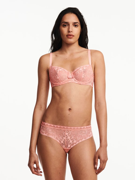Day to Night Lace Unlined Demi Bra Candlelight Peach - 3