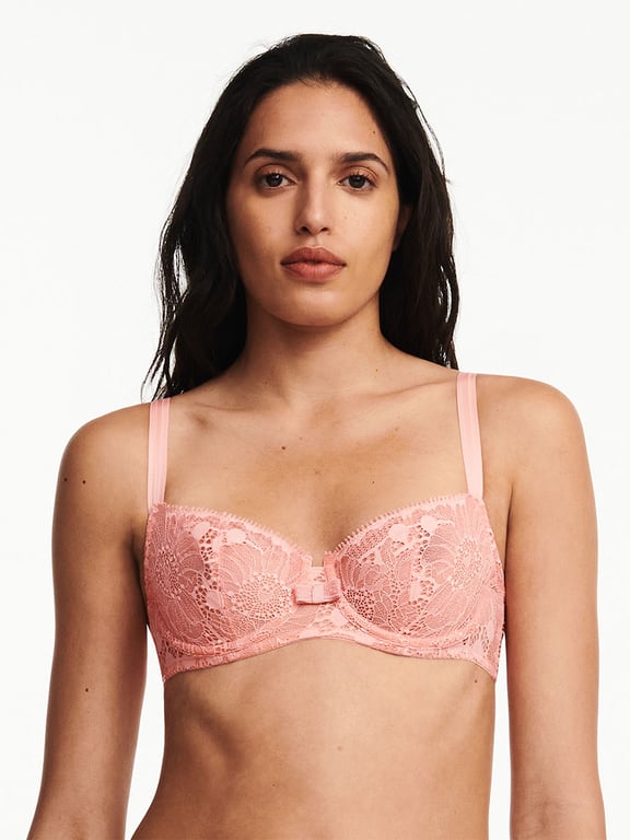 Day to Night Lace Unlined Demi Bra Candlelight Peach - 0