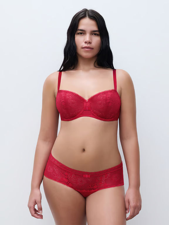 Day To Night Lace Unlined Demi Bra Poppy - 5