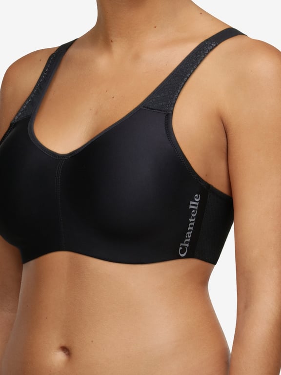 Online Exclusive* Tactel-Lycra High-Impact Sports Bra in Laguna