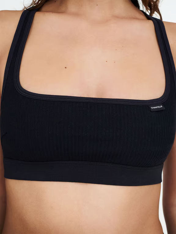 Cotton Comfort Bralette Black - 3