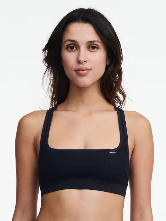 Cotton Comfort Bralette Black - 0