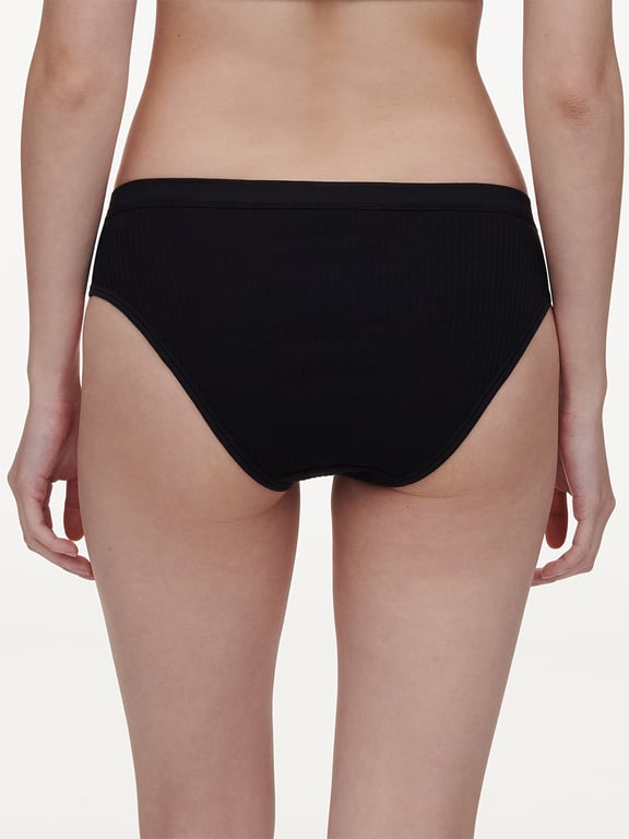 Cotton Comfort Hi-Cut Brief Black