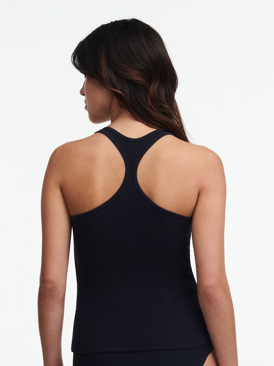 Cotton Comfort Tank Top Black