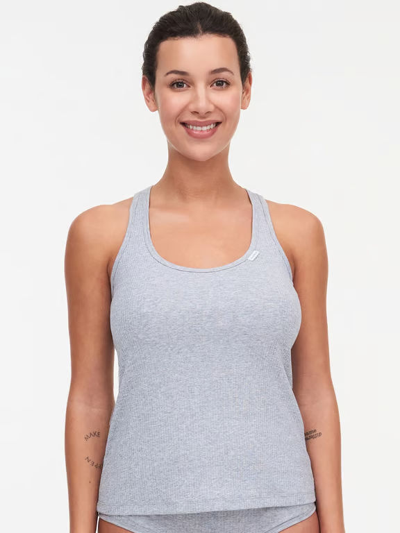 Chantelle | Cotton Comfort - Cotton Comfort Tank Top Mixed Grey - 1