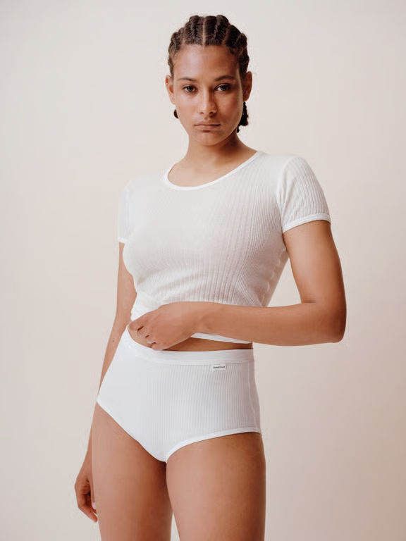 Cotton Comfort High Waist Brief White - 4