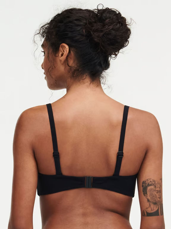 Glow Wireless Bandeau Swim Top Black - 3