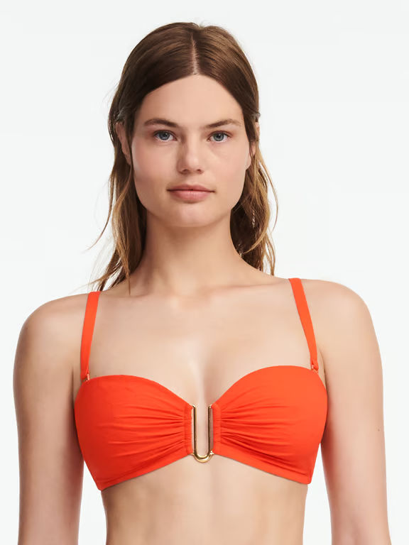 Chantelle | Glow - Glow Wireless Bandeau Swim Top Bright Orange - 1