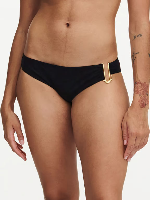 Glow Bikini Swim Bottom Black - 0
