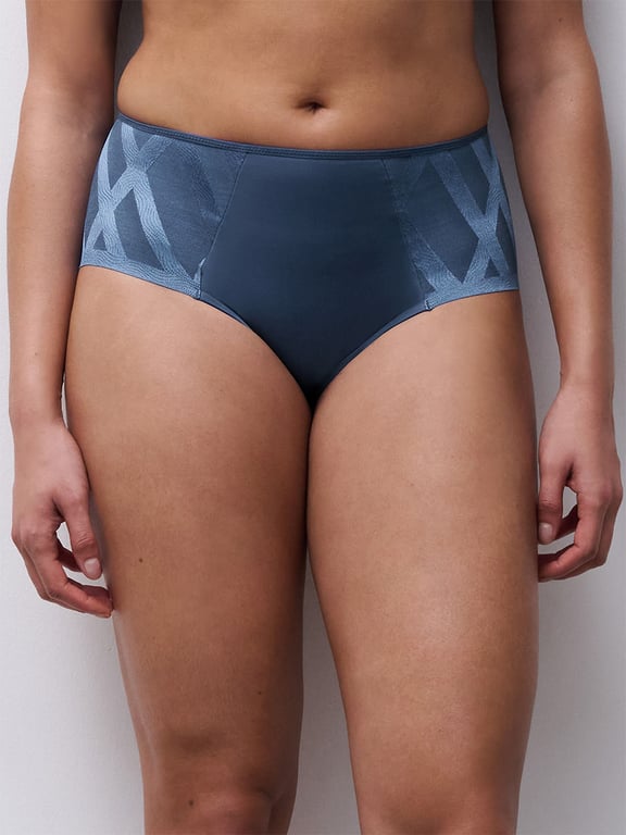 Chantelle | Glaze - Glaze High Waist Support Brief Blue Jeans - 1