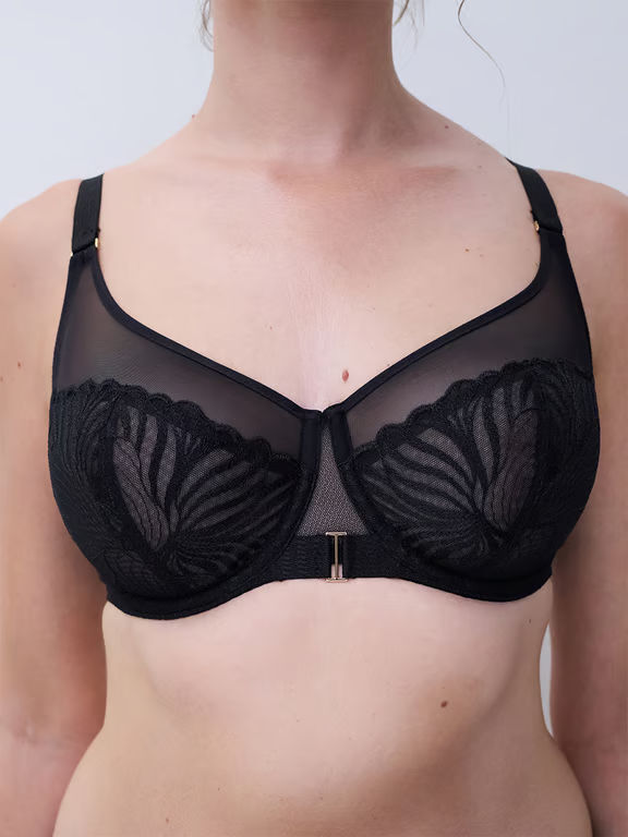 Legend Full Coverage Unlined Underwire Bra Black - 4