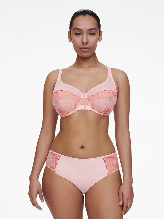 Legend Full Coverage Unlined Underwire Bra Waterlily Pink/Coral - 3