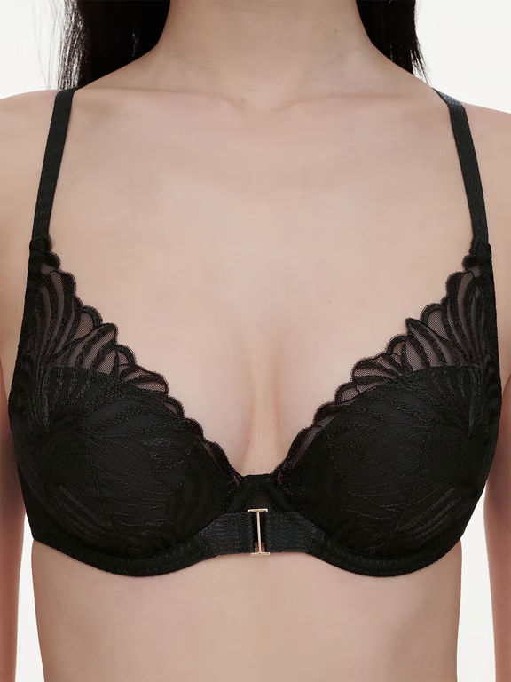 Legend Lace Plunge Contour Bra Black - 3