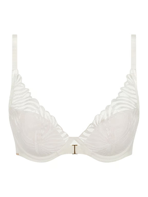 Chantelle | LEGEND - Legend Lace Plunge Contour Bra Milk - 2