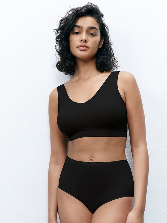 Chantelle | SoftStretch - SoftStretch Padded V-Neck Bra Black - 1