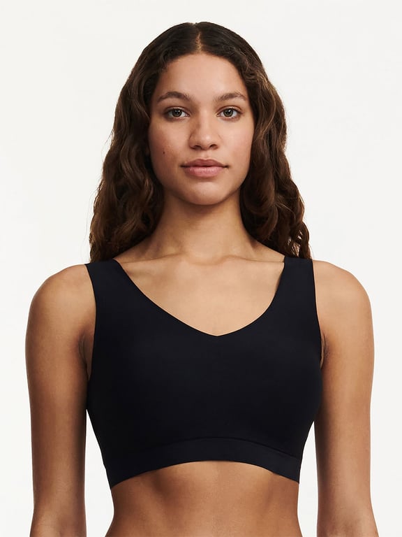 SoftStretch Padded V-Neck Bra Black