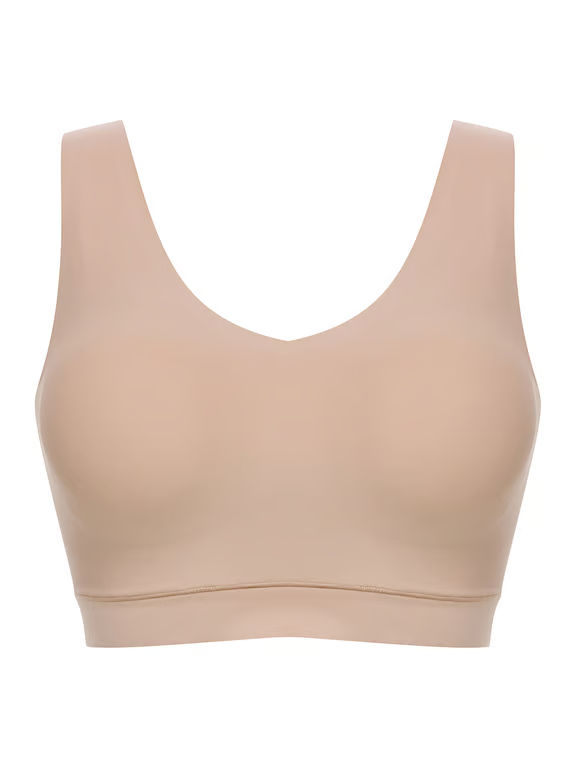 SoftStretch Padded V-Neck Bra Nude Blush - 1