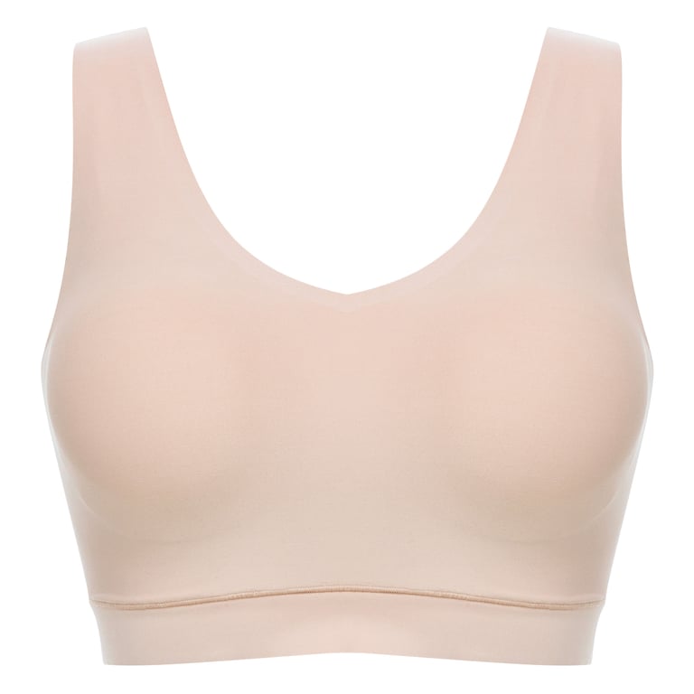 SoftStretch Padded V-Neck Bra Nude Blush - 1